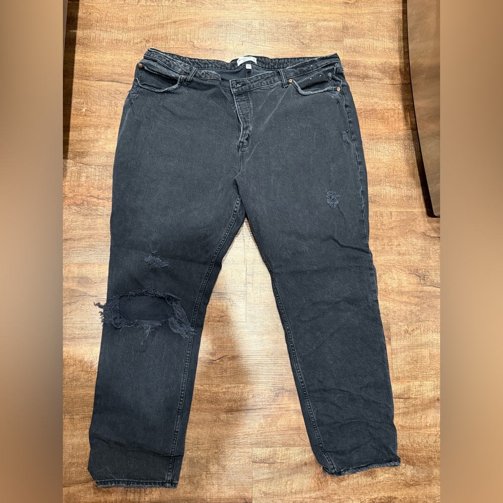 Abercrombie & Fitch Women's Charcoal High Rise Jeans